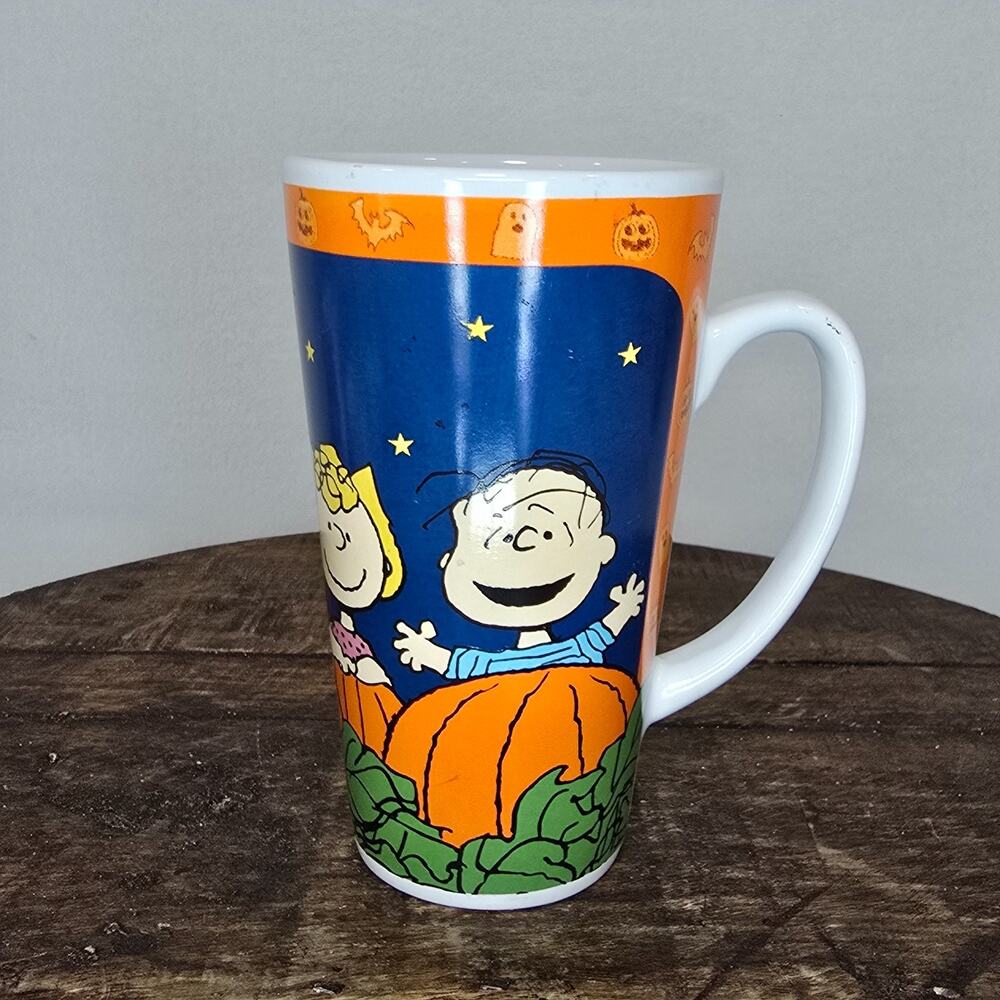 Peanuts Linus Sally Halloween Pumpkin Patch Tall Mug Gibson 2018